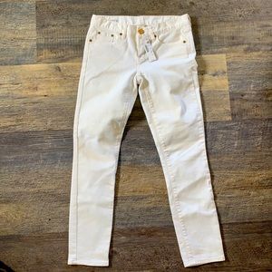J crew white denim toothpick 26 nwt